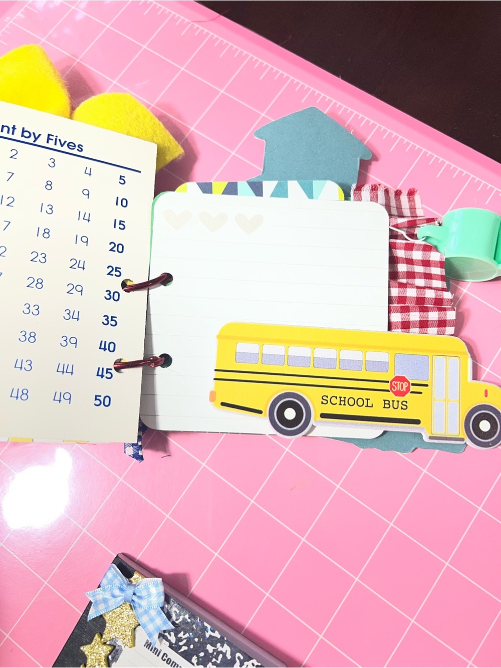 Mini School Days Journal with mini Composition notebook set - Picture 8 of 9
